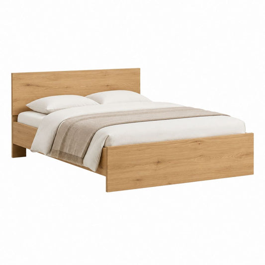 Doppelbett Bettgestell Eiche Dekor rechteckig 160 x 200 cm